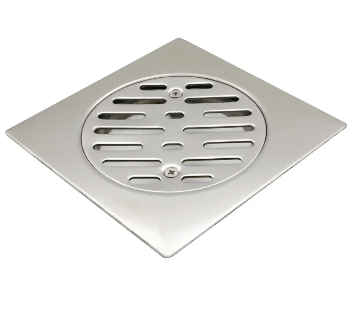 China manufacturer bathroom accessory stainless steel square bathroom concrete floor drain