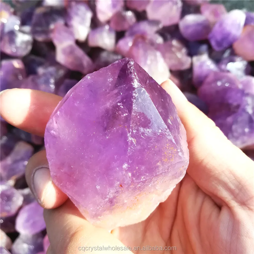 Top Quality Rough Gemstone Natural Rock Amethyst Stone