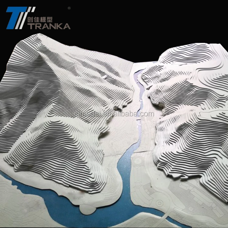 ABS Material Topographical Model for Urban Planning Development ,topo Model
