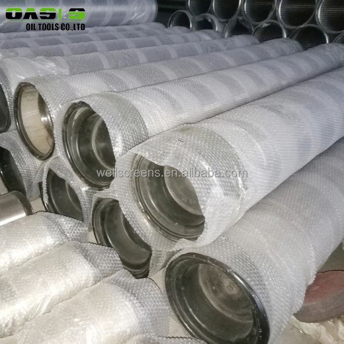 Deep well drilling continuous slot wire wrapped johnson water well screens