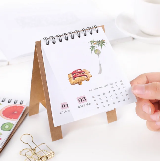 
Wholesale mini small stand cute desk calendar 