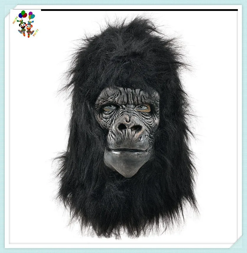 Deluxe Rubber Halloween Party Animal Head Gorilla Masks HPC-0426