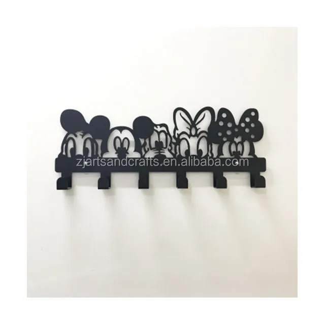 Metal Wall-mounted Train Shape Towel Clothes Hanging Rack Hooks