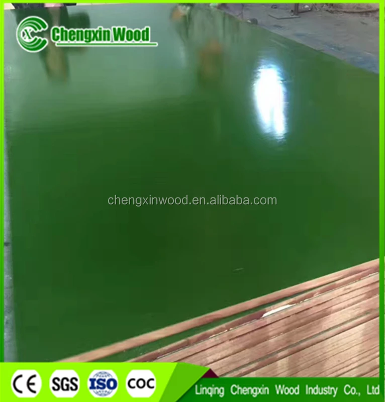 Green PP Plastic Film Faced Plywood / Ply Wood / Marine Plywood