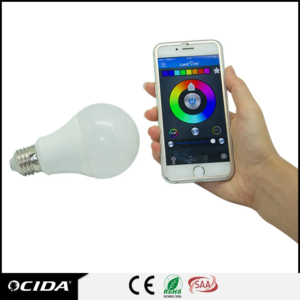 led indoor economy bulb led BTWiFi mesh rgbw bulb LED bulb e27 led light 7w led light bulbs e27 mood smart light amazon alexa