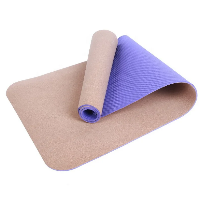 TPE Eco-Friendly cork yoga mat