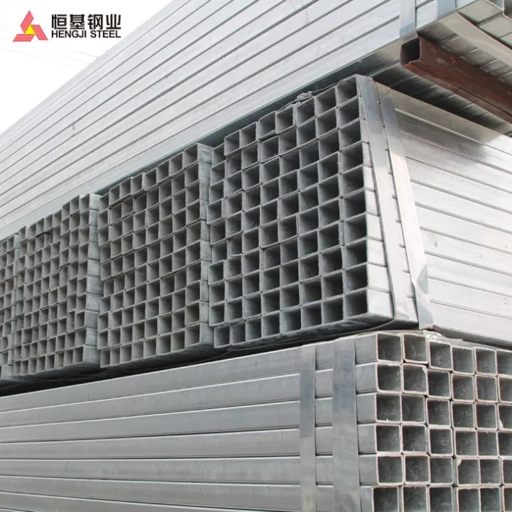 
Hot Rolled Weld Cross Section Square Galvanized Steel Pipe For Green House 