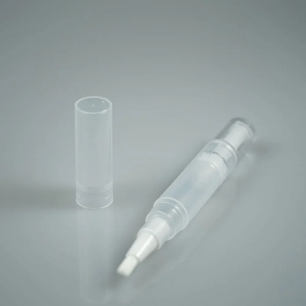 Transparent 3ml UV gel empty nail polish pen / lip gloss tube / twist up tube for base coat packing