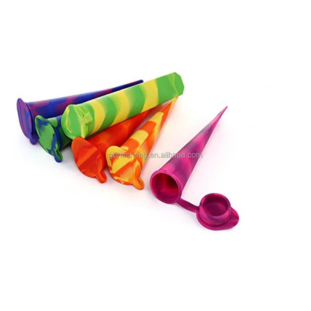 Custom design silicone ice pop lolly mold snack tube