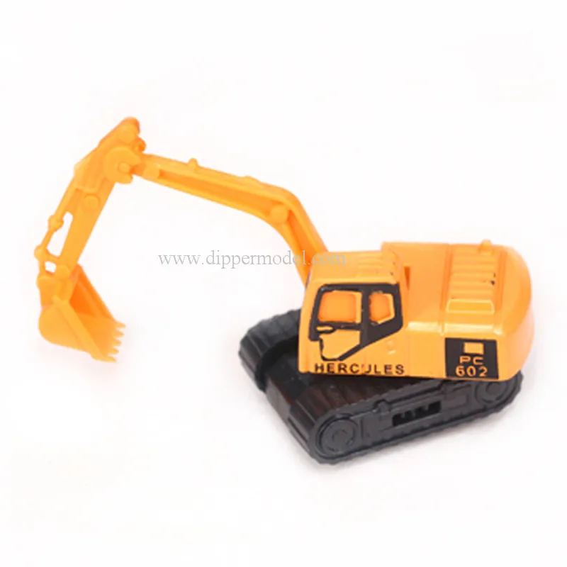 16pcs set 1:100 scale plastic model excavator engineering trucks for architectural model or railway model or DIY