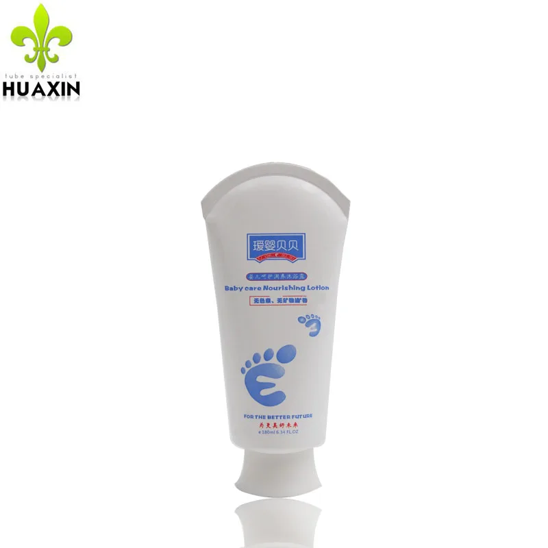 180ml cosmetic soft round tubes for special seal shape D-35mm plastic bag