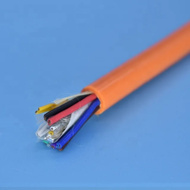 10 core polyurethane flexible hybrid cable signal and power cable
