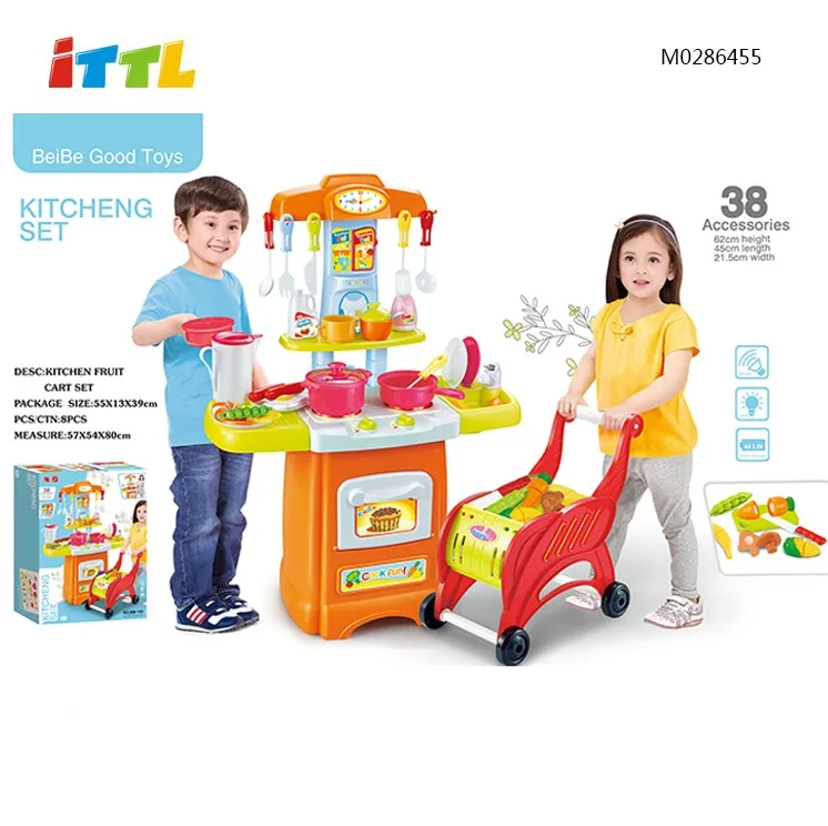 Hot pretend play toys kitchen set toy eco-friendly play set
