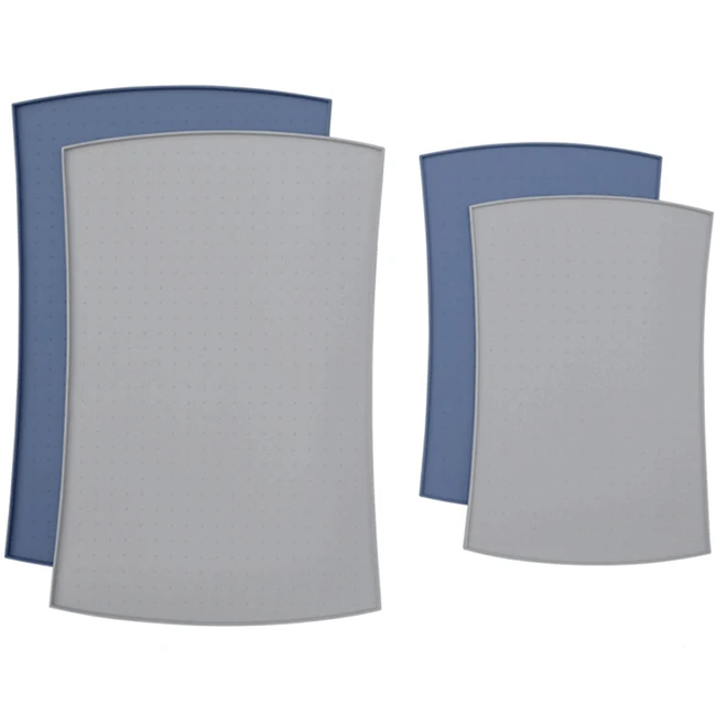 Waterproof Pet Feeding Mat with Lip Silicone Placemat Non Slip Pet Bowl Mat for Cats Dogs