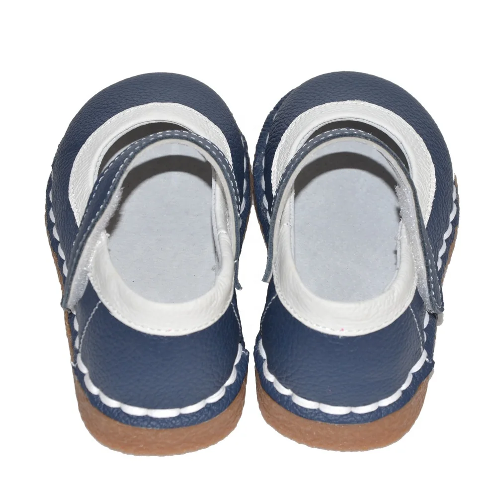 latest Genuine leather  tip blinding toddler girl shoes durable soft girls mary jane party shoes in spring and autumn