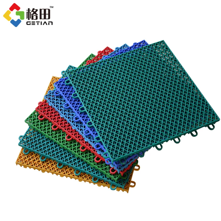 Plastic pp interlocking multipurpose sports outdoor court,china basketball sports courts flooring tiles