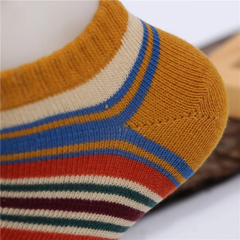 Ethical wind classic striped funky colorful ankle men casual fun socks