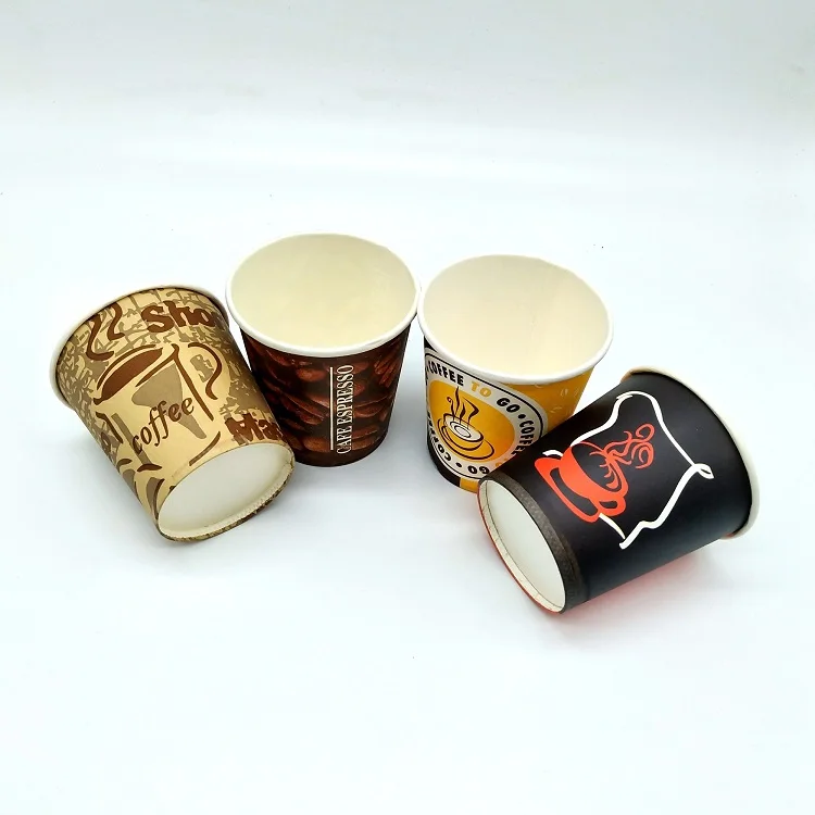 Recycle bamboo fiber pulp paper material coffee cups