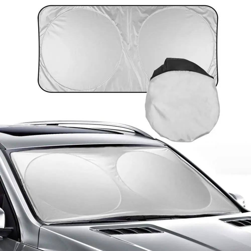 
Windshield Sun Shade Universal Fit Sunshades For Car SUV Truck 210T Nylon Front Windshield Window 