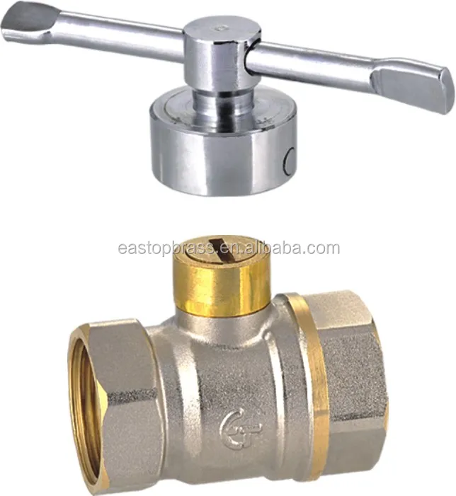forged magnetic brass ball valve with lock