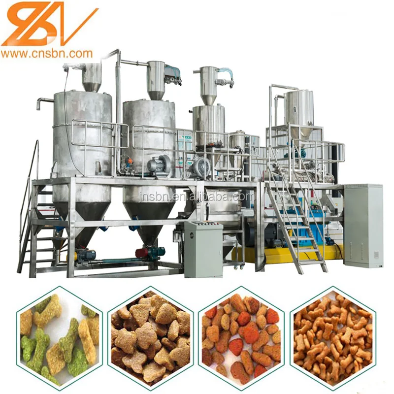 stainless steel full-auto pet food twin screw extruder