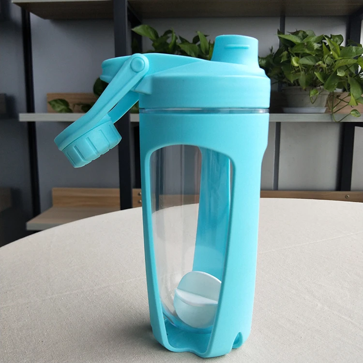 700ml/23oz Customization Gym Sports Shakers Protein Shaker Plastic Tritan Water Bottle with Leakproof Screw lid