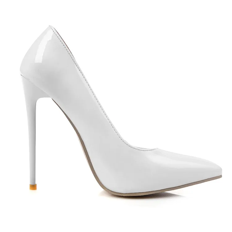 sexy ladys fashion Roma style customizable patent leather high heel women shoes