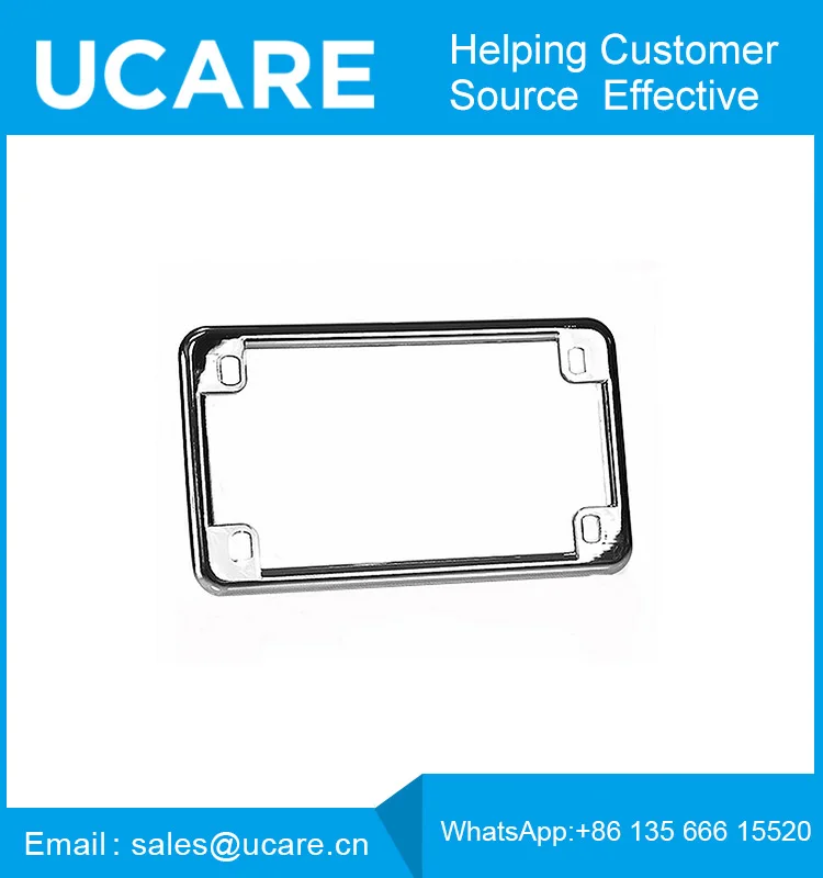 
Custom Stainless Steel Engraved Plastic Auto License Plate Frames 