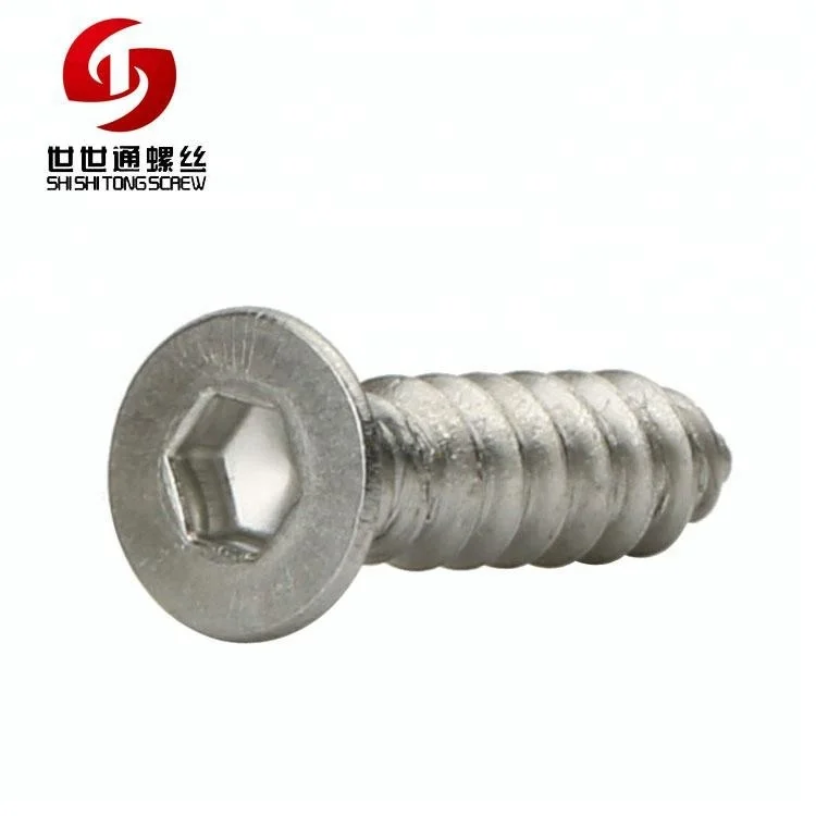 Stainless Steel Hex Flat Countersunk Head Self-Tapping Screws
