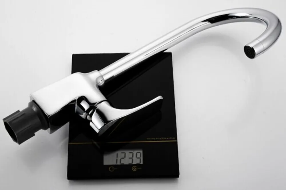 SKL-33319 Sanitary ware hot cold long tube brass kitchen faucet