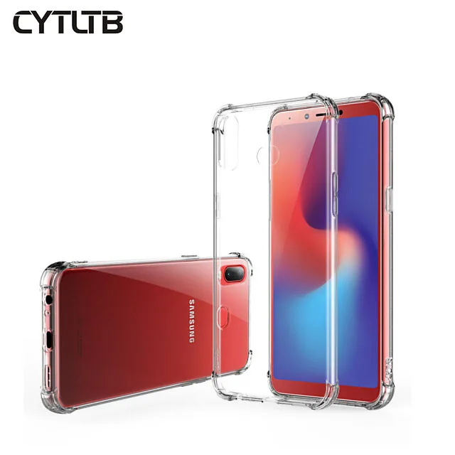 Tpu Case For Samsung A6S Cover Wholesale Mobile Cell Phone Transparent Tpu Clear Case For Samsung A6S Case Cover