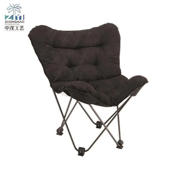 Удобное недорогое складное офисное кресло в скандинавском стиле с металлической рамой и бабочками для сада и отдыха