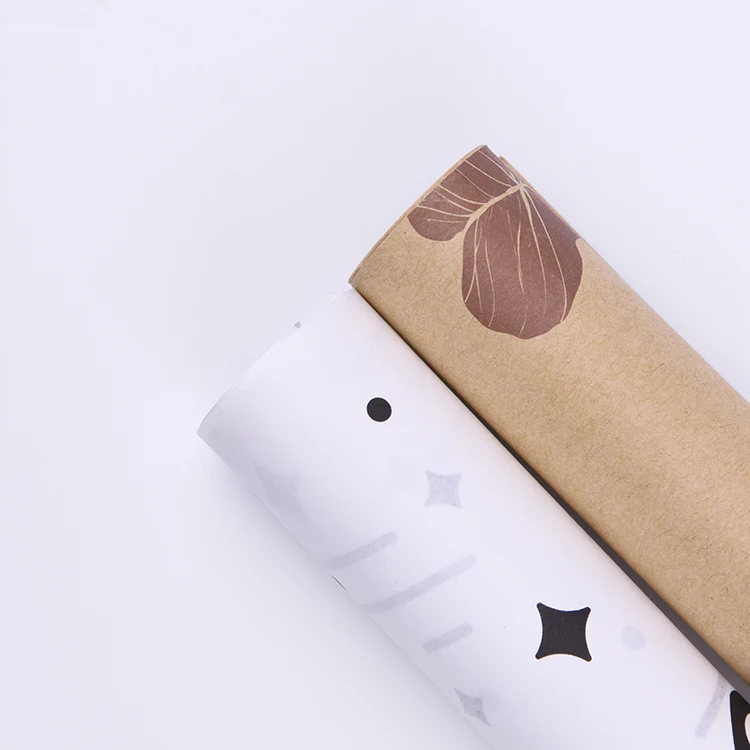 Factory Direct Sales Of Creative Material Flower Packaging Special Recycled Decor Art Kraft Paper Wrap Sheets