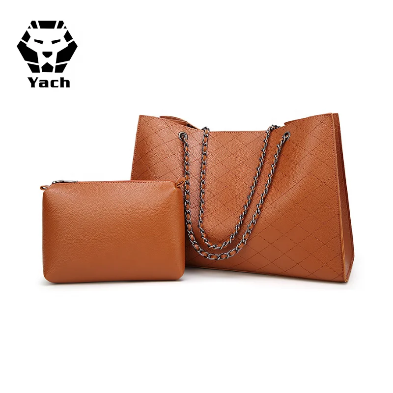 Custom lady pu fashion latest beautiful model wholesale trendy handbag name brand purses and women hand bag ladies handbags set