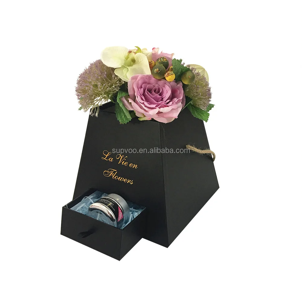 
Hot sale custom flower box luxury with drawer 