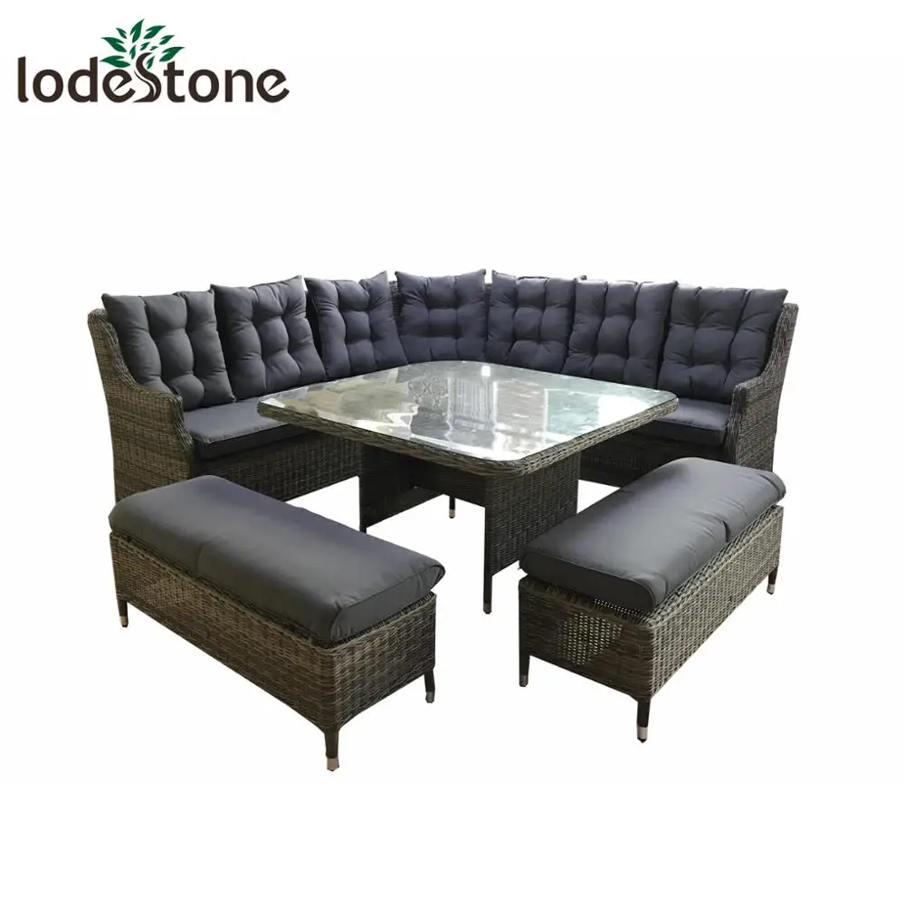 Royal 6pcs sofa garden outdoor wicker rattan furniture outlet