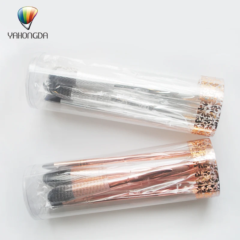 Hot Now Factory  6 Pieces Make Up Brushes Plastic Handle Design Brush Makeup Set