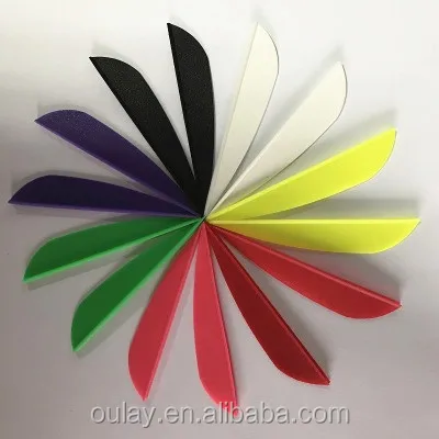 1.75 inch  2 inch  2.5 inch  3 inch 4 inch and 5 inch Parabolic TPU Plastic Vanes For Bow And Arrows