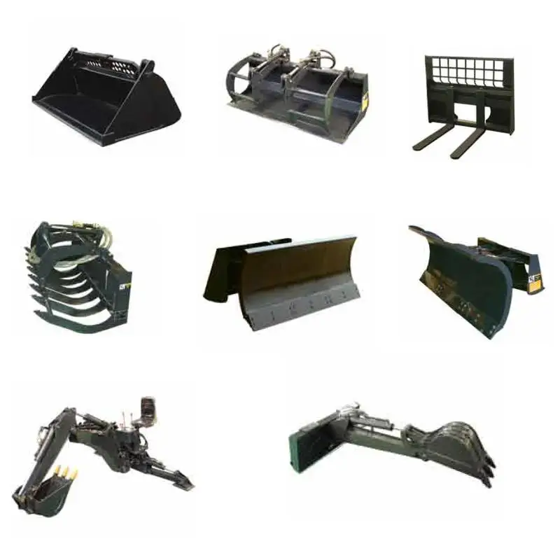 rubber track crawler skid steer loaders 1200kg 0.55cbm bucket with  kinds attachments CE TS100