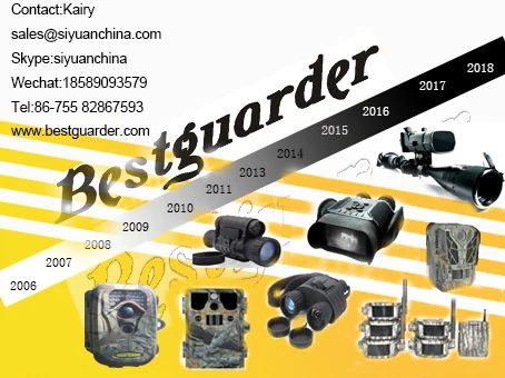 Bestguarder 22.5*50 wide view 4' TFT watching window day and night vision binocular up to 400 meters with 2' TFT LCD