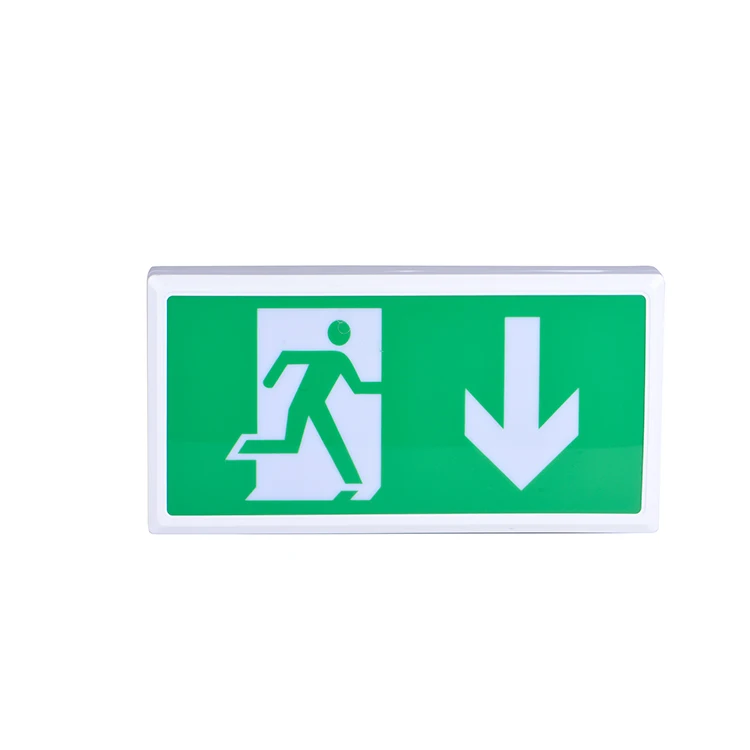 5W IP40 Illuminated fire escape route sign 3 year warranty exit box emergency sign box