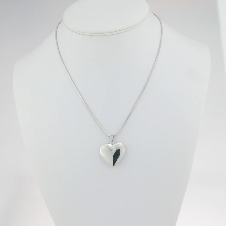 Trendy Heart Flower Locket Opens Pendant Necklace Jewelry Love Gift For Women Vintage Photo Frame Best Gift