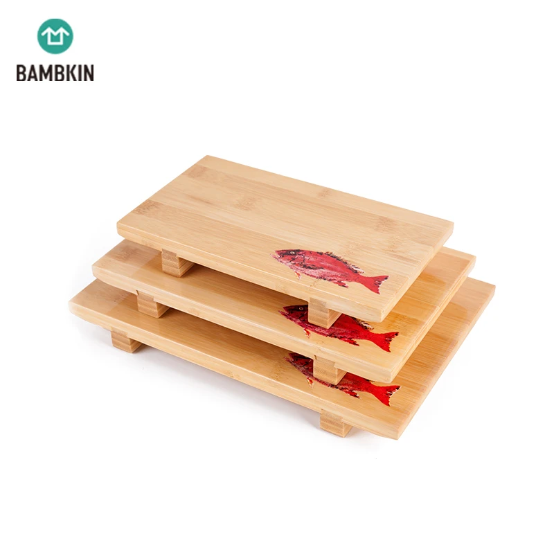 
eco-friendly sushi plate serving tray /bamboo sushi plate 