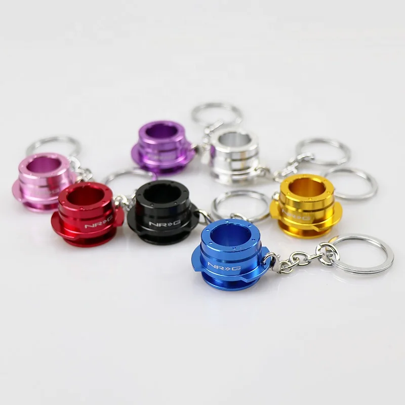 
JDM enthusiast NRG quick release device keychain modification accessories steering wheel key chain 