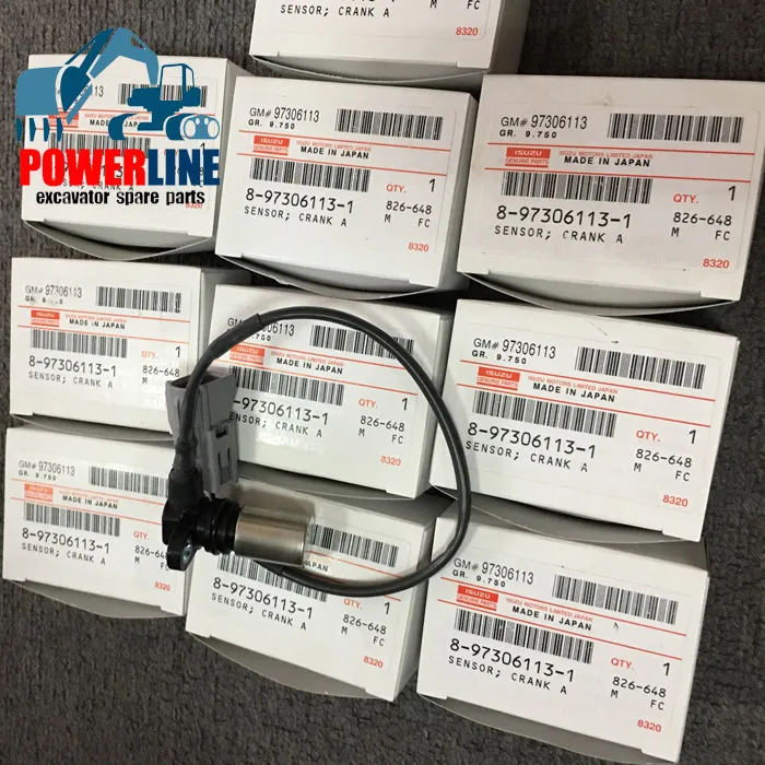 Датчик положения коленчатого вала 8973061131 4657939 029600-1290 для 4HK1 6HK1 6WG1 6UZ1 для ZX200-3 ZX240-3 ZX330-3 ZX450-3 SH460