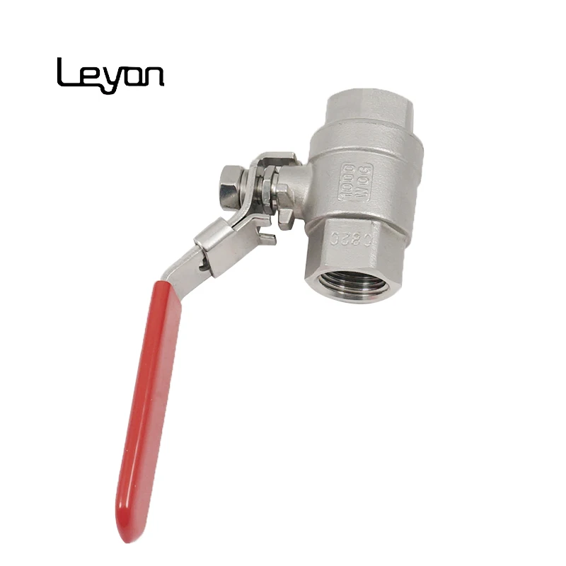 brass ball valve manufacturers ss304 ss316 one piece stainless steel ball valve cf8m 1000wog high pressure