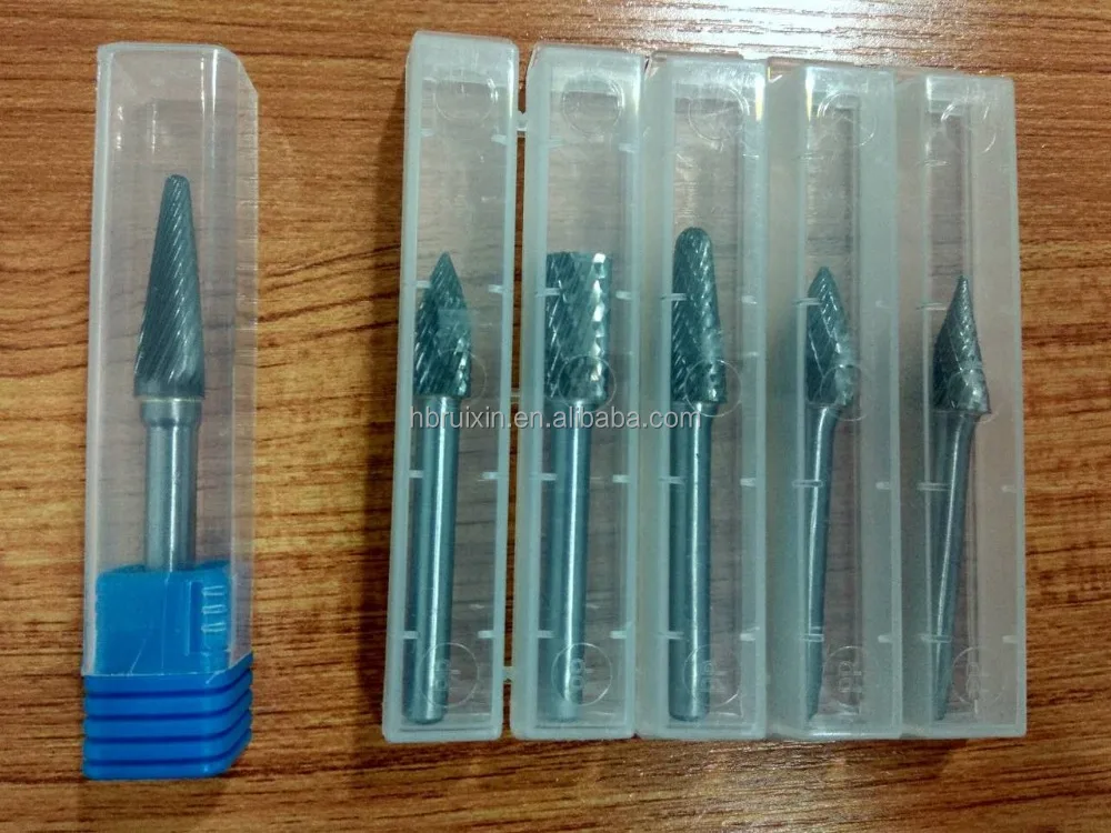 High Performance end mill tungsten carbide rotary burr set
