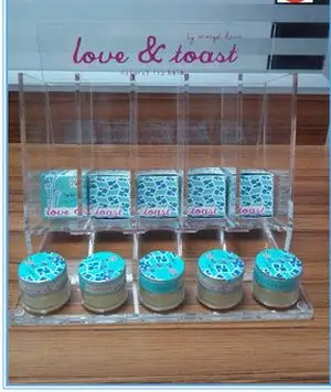 
acrylic cosmetic article organizer acrylic nail polish display racks 