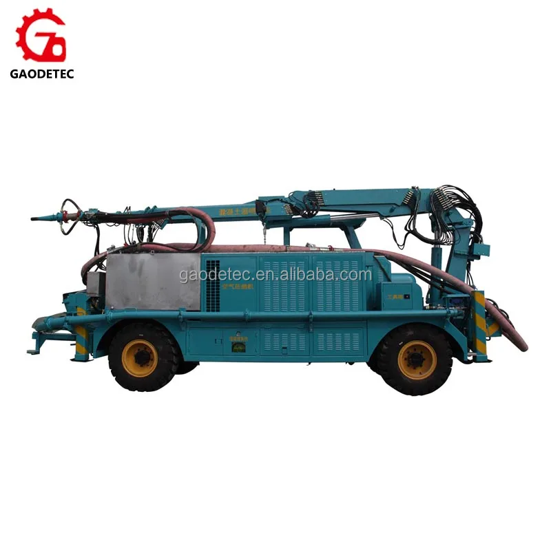 HSC-2515 tunnel construction used robotic telescopic concrete spray system with shotcrete arm