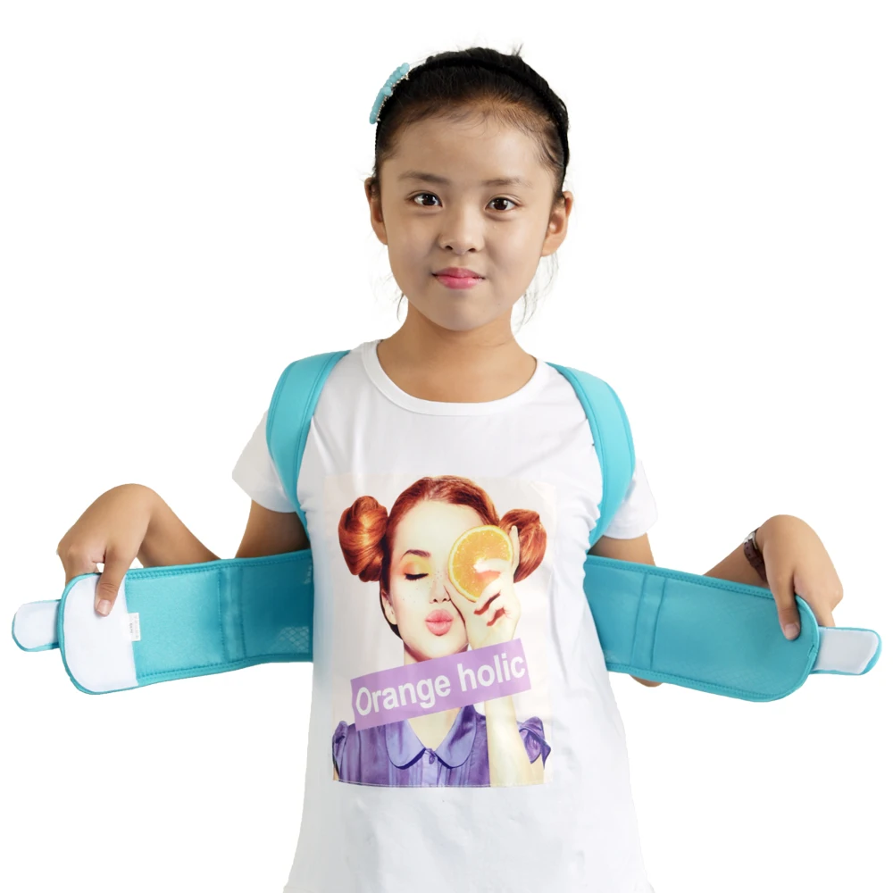 Сетчатый тканевый ортопедический жилет для поддержки спины и поясницы, Корректор осанки для женщин, мужчин, детей, детей